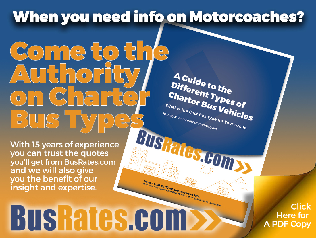 a guide to the different types of charter bus vehicles
